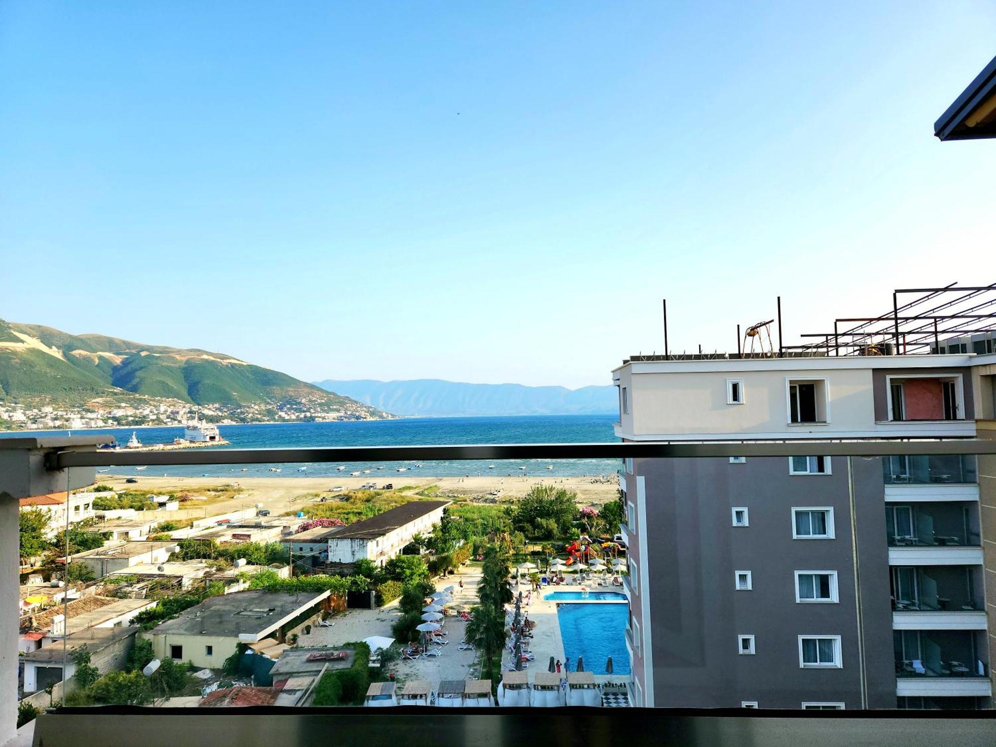 Апартаменты Panorama View Apt, 150M To Beach, 750M Lungo Mare Влёра Экстерьер фото